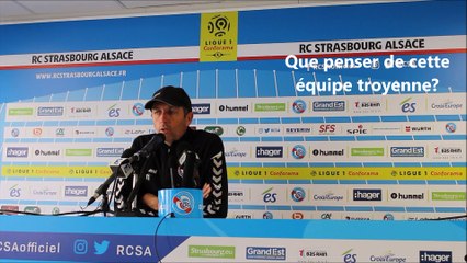 Thierry Laurey avant le déplacement à Troyes