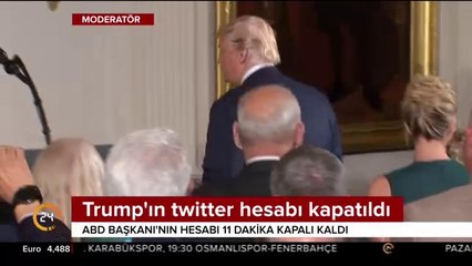 Trump'ın twitter hesabı kapatıldı