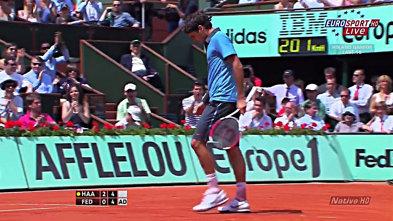 Roger Federer ♦ Top 10 Points Against Haas in Grand Slam (HD)