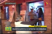 Barristas se enfrentaron con bombardas y generaron pánico en Salamanca