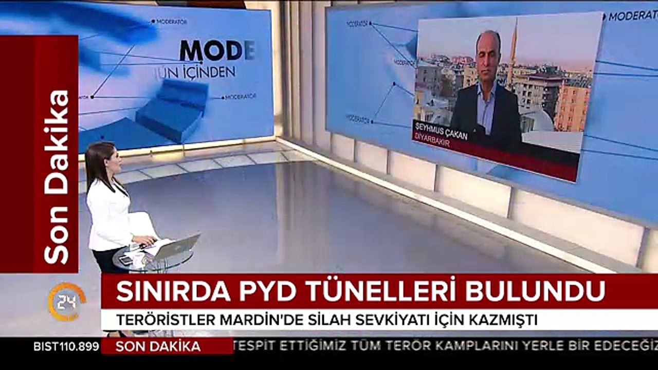 Terör örgütü PYD"ye ait tüneller bulundu