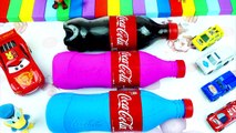 Learn Colors Coca Cola VS Clay Slime Bad Baby Peppa Pig Nursery Rhymes Songs For Children