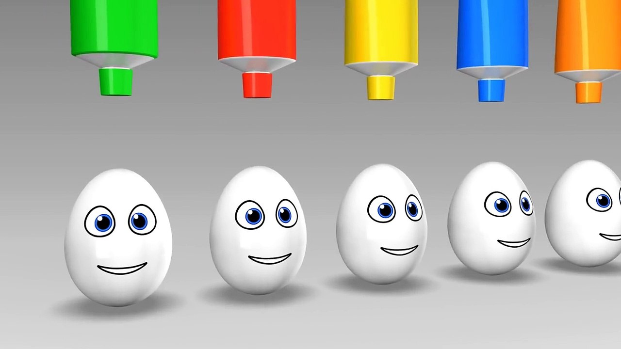 Learn colors with Surprise eggs 3D Cartoons for children Video for kids