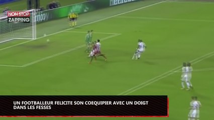Football : Un joueur félicite son coéquipier avec un doigt dans les fesses (Vidéo)