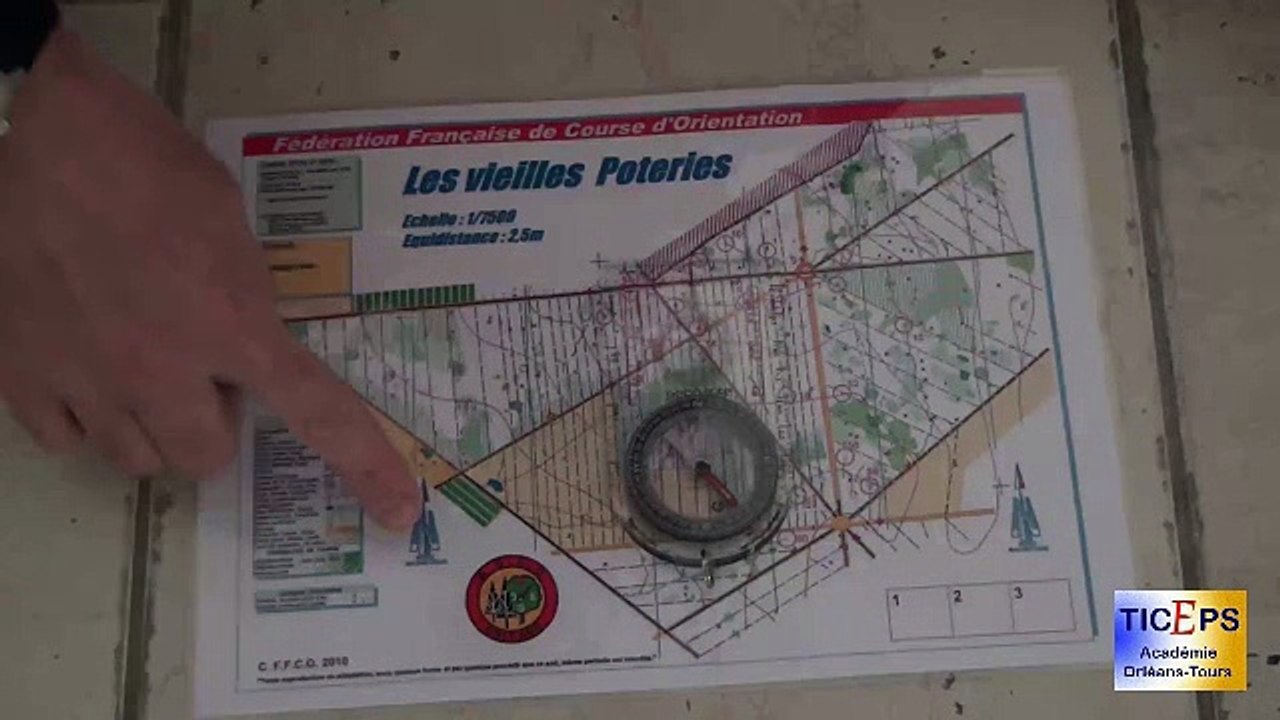 Utilisation de la boussole en Course d'Orientation N1