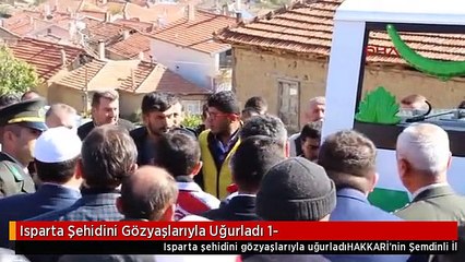 Isparta Şehidini Gözyaşlarıyla Uğurladı 1-