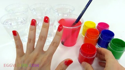 Body Painting Learning Colors Video for Children Finger Family Nursery Rhymes EggVideos.com