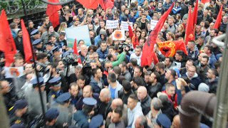 Protesta në Prishtinë - Kumanovë - video 2