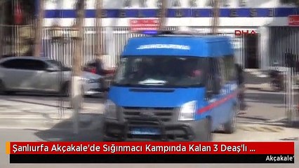 Şanlıurfa Akçakale'de Sığınmacı Kampında Kalan 3 Deaş'lı Yakalandı