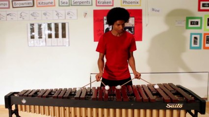 Super Mario Bros. sur un Marimba.