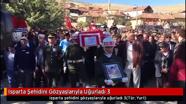 Isparta Şehidini Gözyaşlarıyla Uğurladı 3