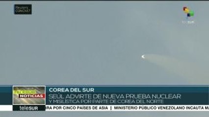 Seúl advierte de posible nueva prueba nuclear de Corea del Norte