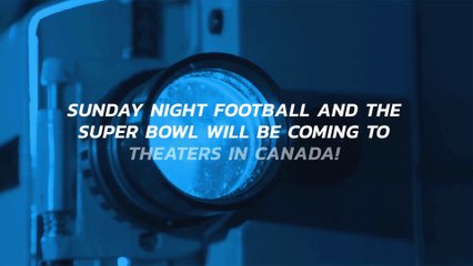 Canada will stream live NFL games in movie theaters