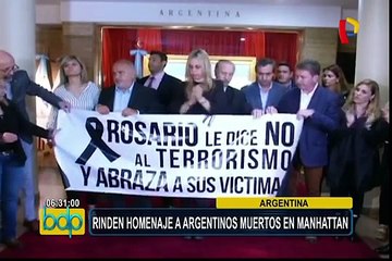 Argentina: continúan homenajes por fallecidos en Manhattan