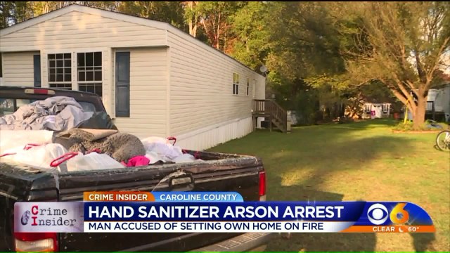 Man Accused of Using Hand Sanitizer to Set Girlfriend's Trailer on Fire