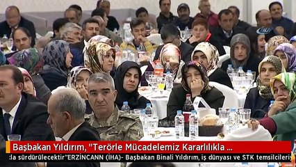 Başbakan Yıldırım, "Terörle Mücadelemiz Kararlılıkla Sürdürülecektir"