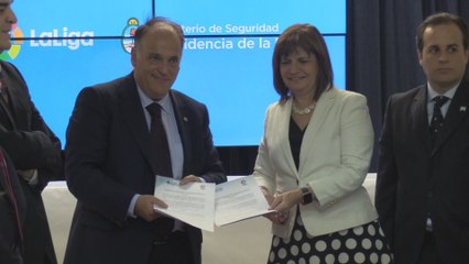 Liga española y Gobierno argentino trabajan contra la violencia en el fútbol