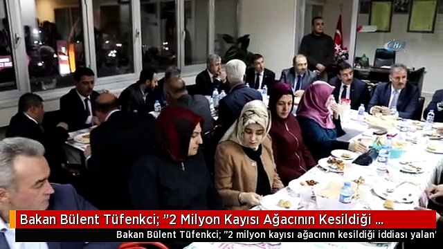 Bakan Bülent Tüfenkci: 2 Milyon Kayısı Ağacının Kesildiği İddiası Yalan