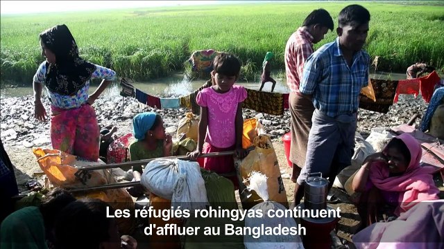 Les réfugiés rohingyas continuent d'affluer au Bangladesh