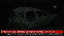 Köpeğe Çarpan Otomobil Şarampole Devrildi: 1 Ölü, 4 Yaralı