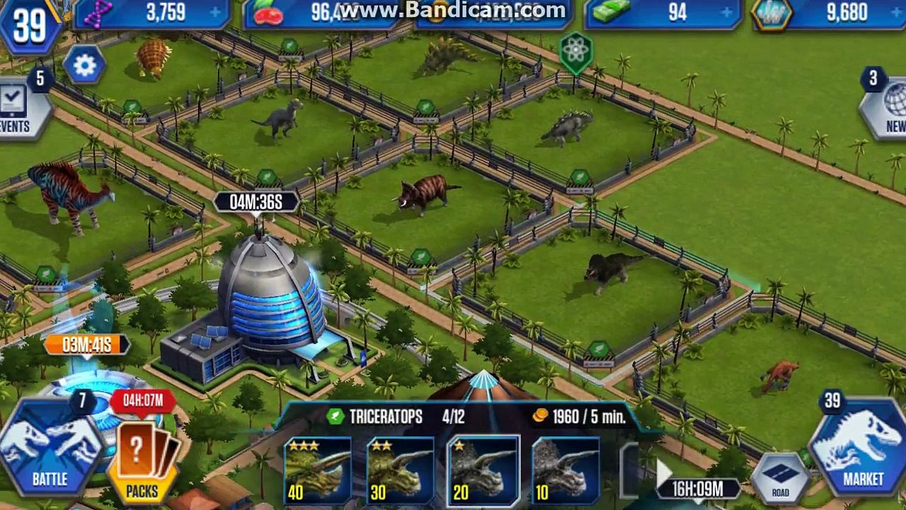 jurassic world the game #54 Pyroraptor and Giganotosaurus hatching!