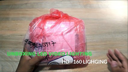 Unboxing Led Video Lighting Hd 160 | INDONESIA
