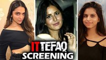 Deepika Padukone, Katrina Kaif And Stars At Ittefaq Movie 2017 Screening