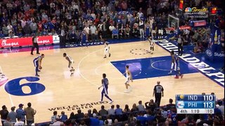 J. J. Redick awesome three pointer vs Pacers!