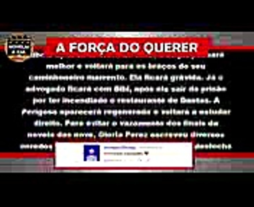 A Força do Querer 201017 - Resumo do Último Capítulo 173 (20 de Outubro)  O que vai acontecer