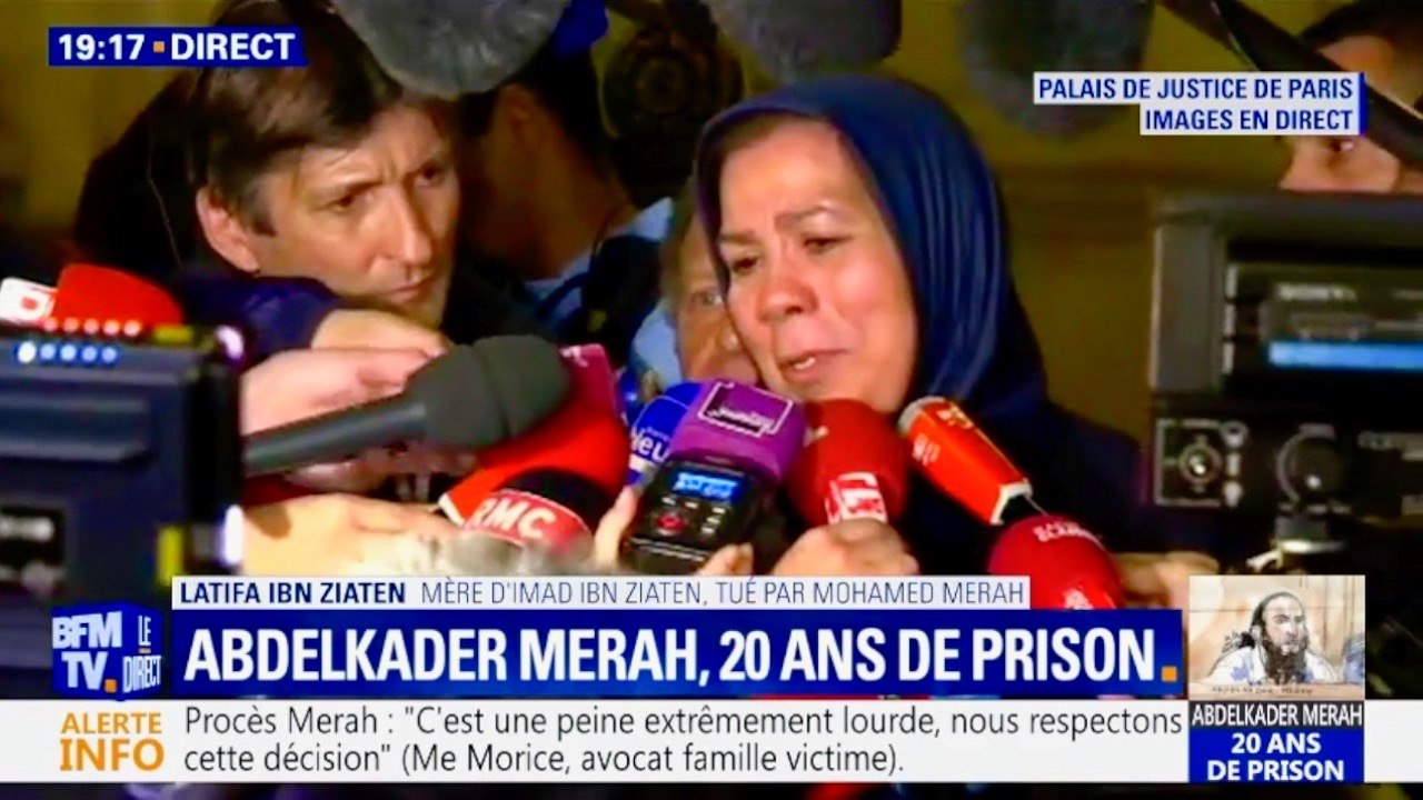 Déclarations de Latifa Ibn Ziaten après l'annonce du verdict du procès d'Abdelkader Merah et interview le lendemain