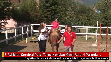 6 Aylıkken Serebral Palsi Tanısı Konulan Minik Azra, 4 Yaşında İlk Adımını Attı