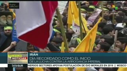 Iraníes conmemoran 38 años de la toma de la embajada de EE.UU.