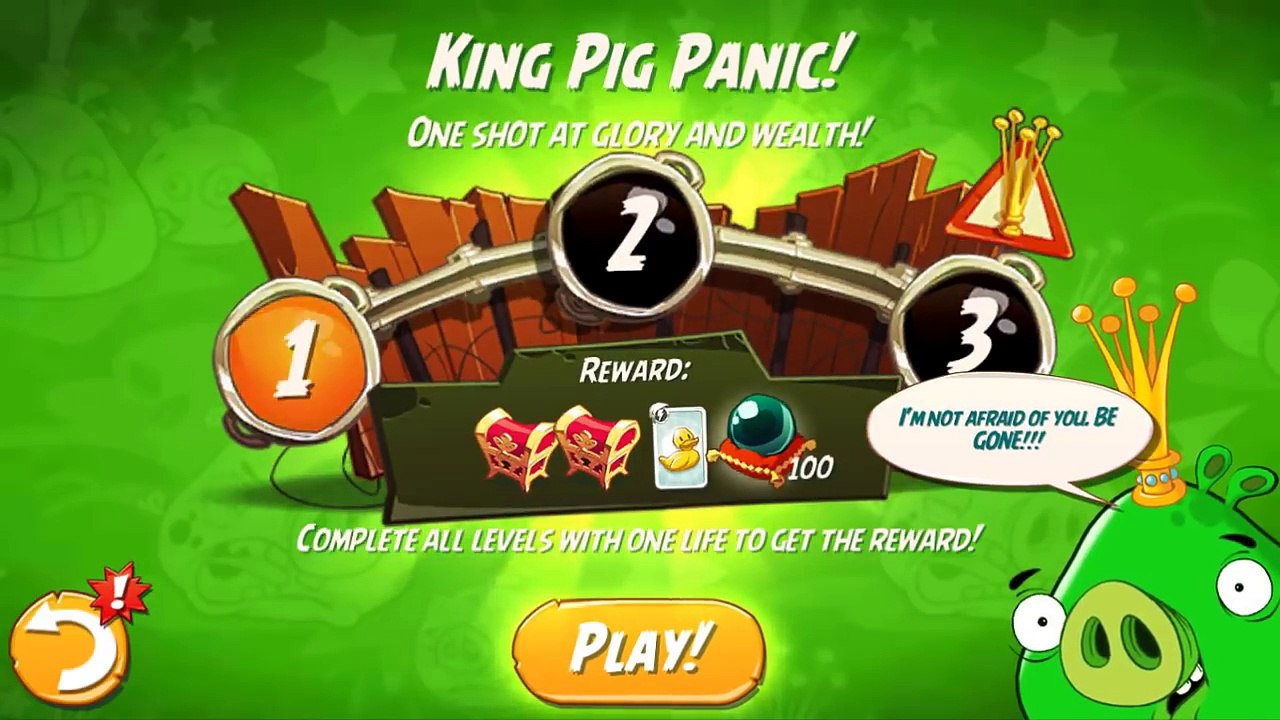 Angry Birds 2 King Pig Panic! (DAILY CHALLENGE) – 3 LEVELS Gameplay Walkthrough Part 101