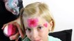 Beginner one stroke Rose Crown Face Paint Tutorial by Giggle Loopsy