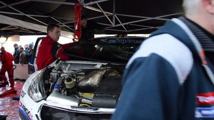 Rallye du Condorz: changement de pare-brise pour De Cecco