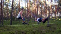 TOP FIVE - Powerbocking_ Slacklining & Parkour _ PEOPLE ARE AWESOME 2017 | Daily Funny | Funny Video | Funny Clip | Funny Animals