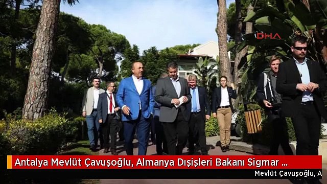 Antalya Mevlüt Çavuşoğlu, Almanya Dışişleri Bakanı Sigmar Gabriel ile Antalya'da Görüştü