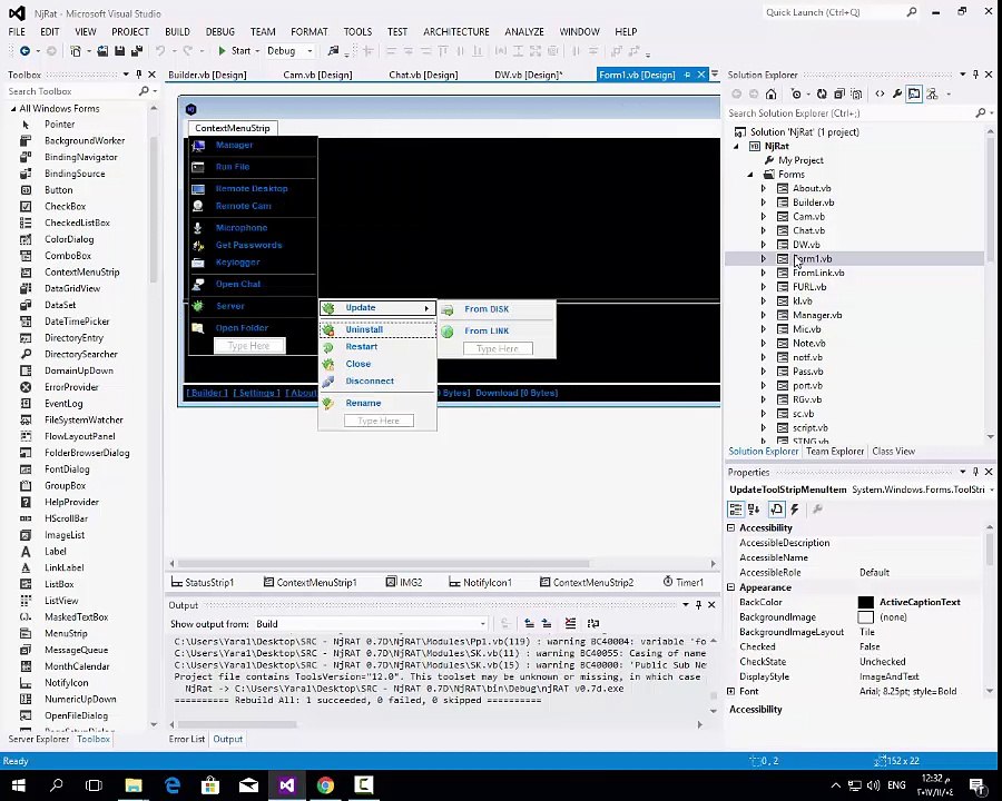 Source Code njRAT v0.7d