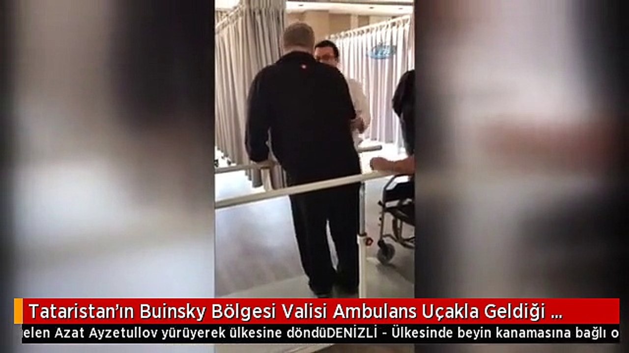 Tataristan'ın Buinsky Bölgesi Valisi Ambulans Uçakla Geldiği Pamukkale'de Tedavi Gördü