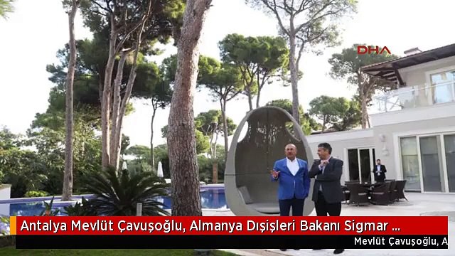 Antalya Mevlüt Çavuşoğlu, Almanya Dışişleri Bakanı Sigmar Gabriel ile Antalya'da Görüştü