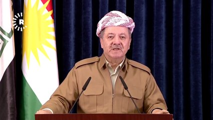 ڤیدیۆی وازهێنانی بارزانی لە سەرۆکایەتیی هەرێم