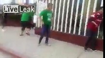 Mexican futbol fans fighting