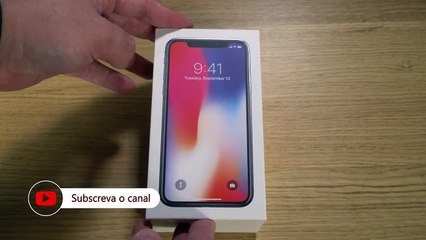 Apple iPhone X - UNBOXING (em Português)
