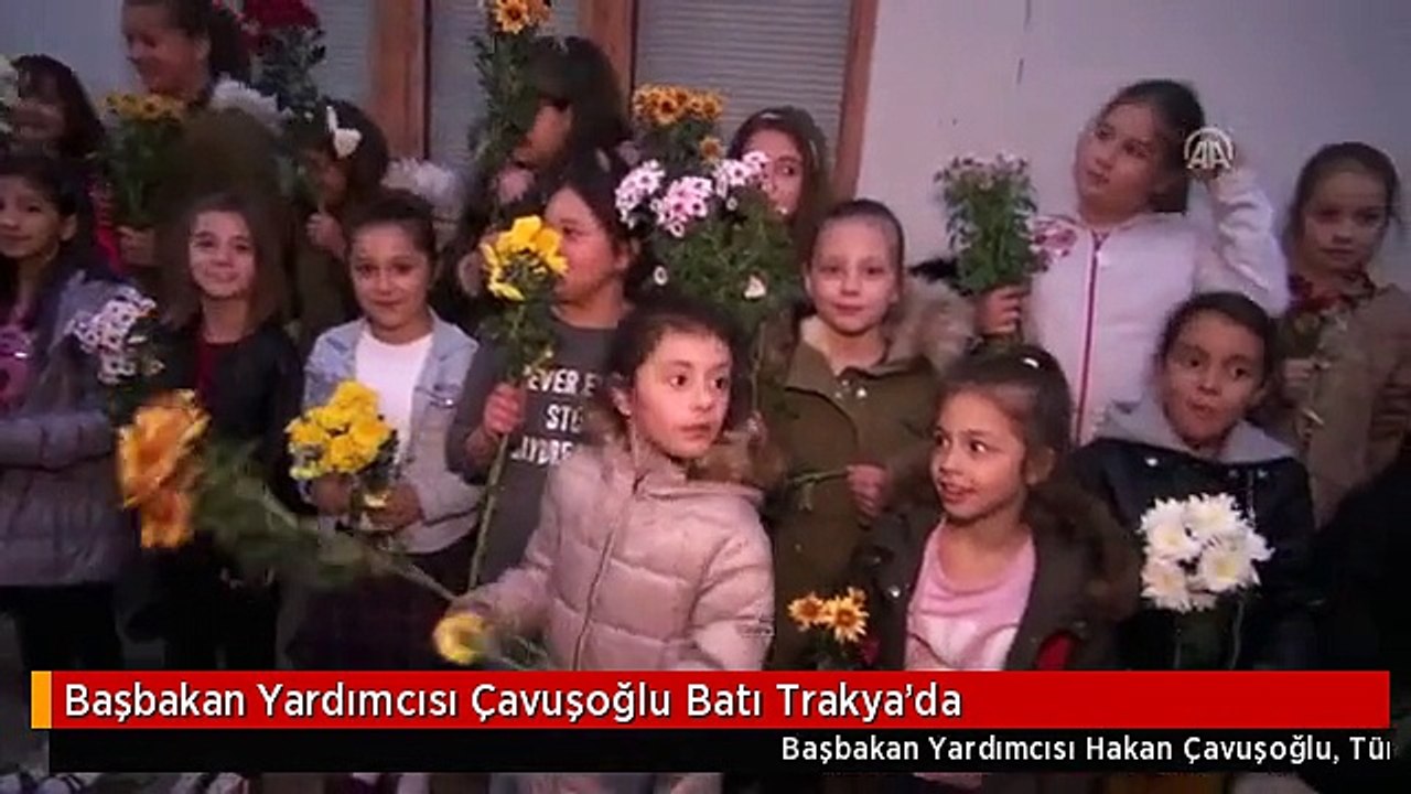 Başbakan Yardımcısı Çavuşoğlu Batı Trakya'da