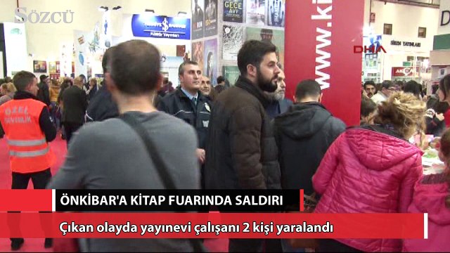 Kitap Fuarı’nda Sabahattin Önkibar’a saldırı