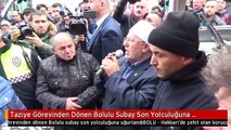 Taziye Görevinden Dönen Bolulu Subay Son Yolculuğuna Uğurlandı