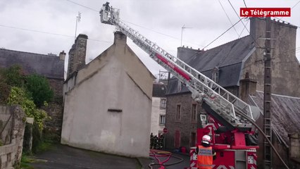 Morlaix. Une maison ravagée par un incendie