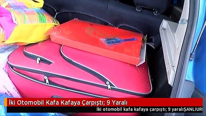 İki Otomobil Kafa Kafaya Çarpıştı: 9 Yaralı