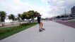 Awesome Longboarding Girl Does Skateboard Dancing