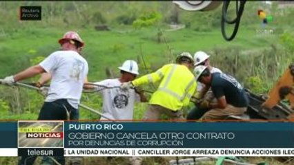 Puerto Rico cancela otro contrato ante denuncias de corrupción